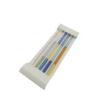 Multi-Coloured Glass Straws Set of 4 with Cleaning Brush