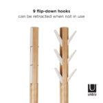 Flapper Coat Rack - Natural And White - Image 3