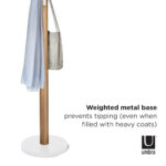 Flapper Coat Rack - Natural And White - Image 4