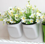 Wall-Mounted Self-Watering Flower Pot – White - Image 3