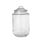 Glass Food Storage Jar with Glass Lid ( 20 × 10 cm)