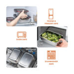 Food Storage SS Container with Airtight Lid 2900 ml - Image 5