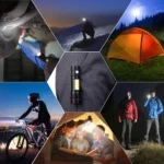 Rechargeable Mini Torch Metal Cob Led Flashlight - Image 5