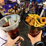 Disposable Plastic Snack Bowl+Glass  600 ml  Set of 5 - Transparent - Image 3