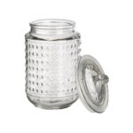 Provisions Dots – Glass Storage Jar with Glass Lid ( 20 × 10 cm )