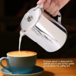 Milk Jug with Lid  Stainless Steel – 300 ml - Image 2