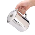 Milk Jug with Lid  Stainless Steel – 300 ml - Image 3