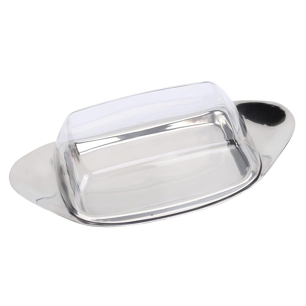 51LeAvyxlrL._SL1500_ Small Butter Dish with Lid โ Modern Boat-Type Butter Container - Image 1