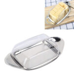 Small Butter Dish with Lid – Modern Boat-Type Butter Container - Image 2