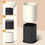 Open Top Metal Waste Bin - Image 3