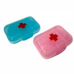 Assorted Plastic Pill Box – Blue / Pink