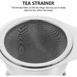 Stainless Steel Tea Strainer With Residue Collection Cup - Image 3