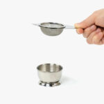 Stainless Steel Tea Strainer With Residue Collection Cup - Image 2