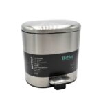Oval Stainless Steel Pedal Trash Can Soft Close Lid