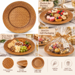 Plastic Plate Engraved Rattan Pattern Copper - Image 2