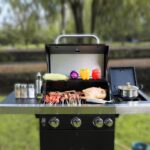 Iron Barbecue Grill with Dual-Surface Side Shelves - Image 7