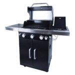 Iron Barbecue Grill with Dual-Surface Side Shelves - Image 3