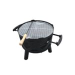 Portable Round Iron BBQ Grill