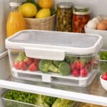 Acrylic Fridge Storage Organizer with Lid - Image 2
