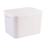 Plastic Storage Box 21.4 cm × 8.4 cm × 26 cm - White