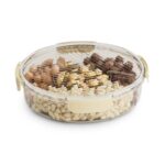 Round Dry Fruit Storage Tray - Transparent