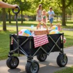 Outdoor Adventure Camping Trolley – Black Steel And PP Frame - Image 2