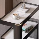Luxury Living Room Rock Panel Sofa Side Tables - Image 4