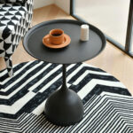 Wrought Iron Round Coffee Table Black - Image 2