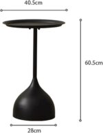 Wrought Iron Round Coffee Table Black - Image 4
