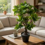 Premium Artificial Gardenia Bonsai Tree – Realistic Lush Greenery - Image 3