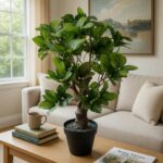 Premium Artificial Gardenia Bonsai Tree – Realistic Lush Greenery - Image 2