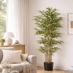 1107 Leaf Golden Bamboo 7 Pole Bonsai (Bamboo) - Image 2