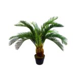 Artificial Tropical Cycas Palm Plant with Pot (Plastic)