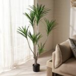 Simulated Auspicious Plant with Yellow Border (Plastic) - Image 2