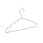 Pearl stainless steel hanger white and pink