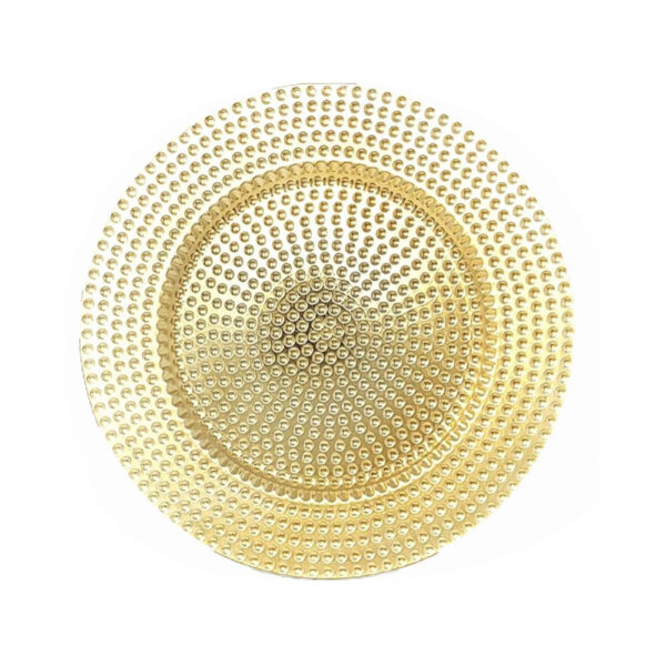 Plastic Plate - Golden