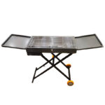Premium Charcoal BBQ Grill  76 cm × 38 cm × 79 cm – Black - Image 5