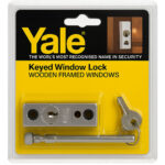 Wooden Framed Sliding Window Lock Silver