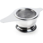 Stainless Steel Tea Strainer With Residue Collection Cup
