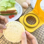 Dumpling Maker / Sandwich Cutter  – Round Shape - Yellow / Red - Image 3