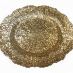 Golden Plastic Plate