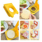 Dumpling Maker / Sandwich Cutter  – Round Shape - Yellow / Red - Image 5