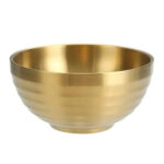Set Of 2 Pc Luxury Gold Soup Bowl - Golden