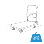 Heavy Duty Stock Picking Trolley  85 cm x 57 cm - blue - Image 2