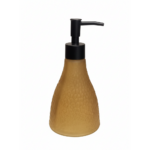 Light brown hammered glass wash bottle