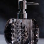 Crystal Liquid Soap Dispenser Black Acrylic 200ml