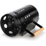 Iron charcoal bucket dia17x27cm black new model - Image 3