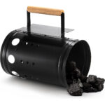 Iron charcoal bucket dia17x27cm black new model - Image 4