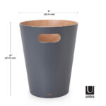 Woodrow Dust Bin - 7.5Liters - Charcoal - Image 3