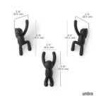 Buddy Wall Hook - Black - 3Pcs - Image 3